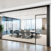 High Quality Modern Design Smart Glass Partition Aluminum Frame 8mm Thick for Office Outdoor Bedroom Doors/Walls Remote Control