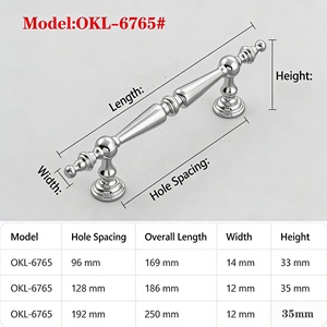 Maßgefertigter Zinklegierungsgriff Vintage Langlebiger Verstellbarer Schubladengriff Küchengriff aus Zinklegierung Möbelgriff - Product Image 3