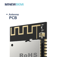 Minewsemi PA LNA NRF52840 Soc Módulo Bluetooth Mesh Económico BLE 5.4 +20dbm PA Inalámbrico ANT Zigbee Thread IoT