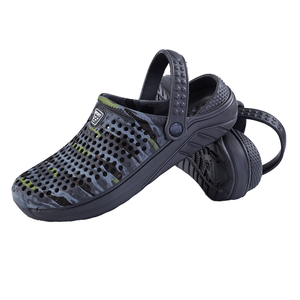 Sandales plates légères pour hommes avec logo personnalisé, <span class=keywords><strong>chaussures</strong></span> d'eau de plage, sabots en EVA pour la randonnée et le camping - Product Image 2