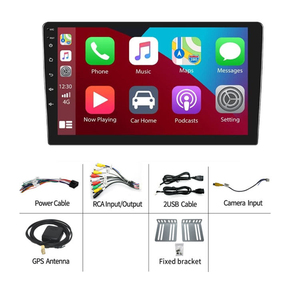 Radio para Auto Android P13/P15/P17 4G 64G de 9/10 Pulgadas, Pantalla Táctil IPS 2.5D Universal, Carplay, DSP, Reproductor GPS - Product Image 2