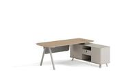 Nouveau bureau de direction modulaire en bois de luxe moderne, style panneau, montage facile, MDF durable, respectueux de l'environnement, bureau de direction en forme de L