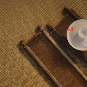 Artículo de Decoración para el Hogar de Estilo Antiguo: Bandeja de Té de Tela con Diseño de Lengüeta, Portavasos de Bambú Antiguo, Accesorios para la Ceremonia del Té Inspirados en el Zen, Té - Product Image 2