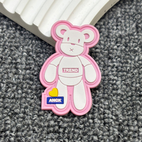 Patch logo PVC personnalisé 3D souple, design dessin animé, pour chapeau, petit patch PVC personnalisé, patch en caoutchouc, logo thermocollant pour vêtements