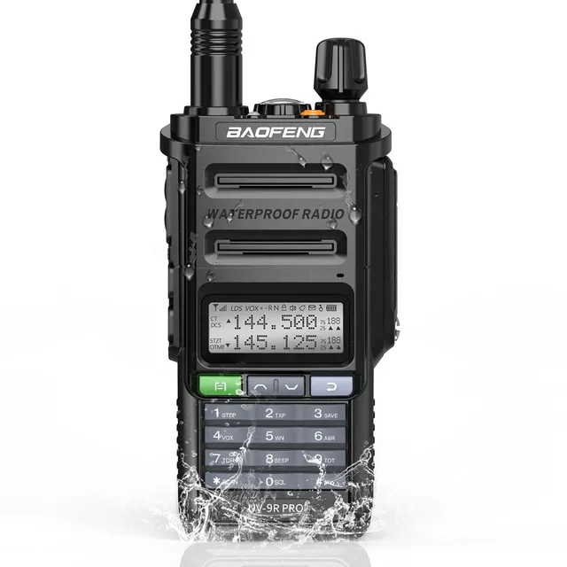 UV-9R Plus 10W IP67 Walkie Talkie Waterproof High Power CB Ham 20 KM Long Range UV9R Portable Two Way Radio Hunting