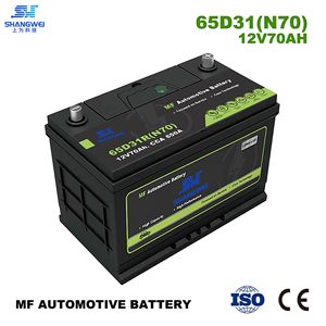 แบตเตอรี่รถยนต์ Shangwei 12V 60Ah CCA 702A MF80D26 แบตเตอรี่สตาร์ทติดรถยนต์อายุการใช้งานยาวนาน ผลิตในประเทศจีน - Product Image 3