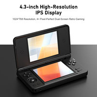 Nouvelle console de jeu portable ANBERNIC RG DS PLUS 4000mah avec Wi-Fi, écran double 4,3 pouces, RK3568, système d'exploitation LINUX