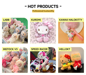 USA Magazijn Direct Leverbaar 48-Uurs Verzending Schattig Paarse Kattenfamilie Kuuromii Pluche Pop Kawaii Knuffeldier Speelgoed voor Kinderen - Product Image 6