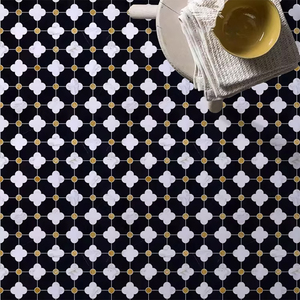 Carreaux mosaïque marbre mélangé multi crreaux antidérapants mosaïque pierre couleur mélangée utilisés pour les murs et les sols - Product Image 3