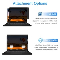Filter Layar Privasi 2 Arah Anti Spion Anti Refleksi Anti Cahaya Biru untuk Laptop Notebook Multi-Ukuran