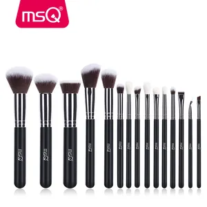 MSQ 15 pièces cheveux synthétiques maquillage brosse ensemble pleine fonction maquillaje de maquillage brosse usine