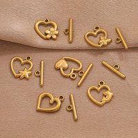Fermoir à bascule Dolphin |   Connecteur de boucle OT en acier inoxydable PVD 18K pour accessoires de collier et bracelet DIY