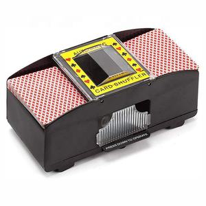 Shuffler-tarjeta de póker que funciona con batería, fácil de usar, eléctrica, negra, automática, para casa, fiesta, Club, 2 unidades - Product Image 1