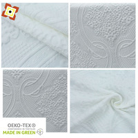 Coussin de maternité en tissu jacquard tricoté avec fil d'argent, respirant, en latex, propriétés antibactériennes et anti-allergiques, matelas à couche d'air