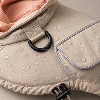 Veste pour chien personnalisée, imperméable, en tissu Ripstop, avec capuche, poche cargo, anneau en D, harnais, vêtements pour animaux de compagnie, chiot, chat, vente en gros, OEM