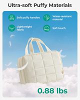 Sac de toilette de voyage ouvert et rembourré pour femme, en polyester, organiseur de cosmétiques, essentiels de cabine, couleur camel