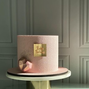Decoración Acrílica Cuadrada para Pastel de Cumpleaños con Diseño de Miel y Dulzura, Estilo Ins - Product Image 3