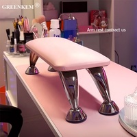 Lampe à LED pour ongles en gros avec impression de logo gratuite, lampe de table demi-lune, strass rose et blanc, lampe de bureau pour salon de manucure 40W, lampe à ongles demi-lune