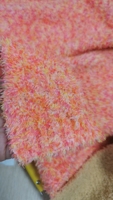 Fil fantaisie teint 100 % polyester pour le crochet et la tricotage à plat à 3 aiguilles, fil bouclé très volumineux en filé à anneaux pour la confection de polaires domestiques