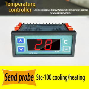 STC-100A kỹ thuật số điều khiển nhiệt độ AC220V Nhiệt độ Nhiệt + NTC cảm biến nhiệt các nhà sản xuất - Product Image 5