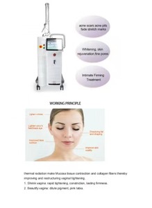 Machine laser CO2 fractionnée professionnelle CE pour le raffermissement cutané, l'élimination des nævus par découpe pulsée et le resurfaçage de la peau - Prix promotionnel - Product Image 4