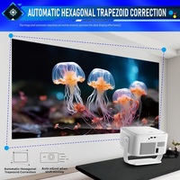 Nouveau projecteur portable LCD LED 2026 HY450 MAX GTV Google TV 800 ANSI Lumens 1 Go 32 Go Android 14 WiFi 6 Haut-parleurs intégrés
