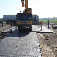 Tapis de chantier temporaires antidérapants en HDPE pour l'agriculture et la construction, vente directe d'usine, HDPE 4x8 haute résistance