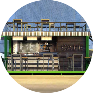 Customize Container Coffee Shop <strong>Rent</strong> Prefab Modular Container House Shipping Container bar Restaurant With Kitchen - Product Image 3