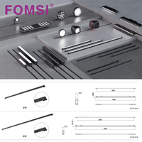 Projecteur magnétique sans outil FOMSI 6W 8W DC24V 360° °   Lumière LED rotative pour usage commercial, éclairage spécial pour vestiaire