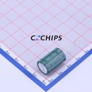 ตัวเก็บประจุอิเล็กโทรไลต์อะลูมิเนียมแบบ Through-Hole รุ่น EGF108M1VI1HRR ขนาด D12.5xL18.5 มม. 1000uF 20% 35V 5 มม. - Product Image 1