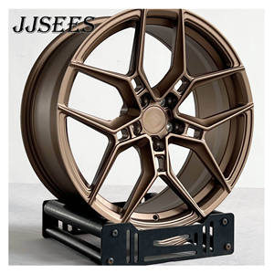 JJSEES 5x120.65 Jantes forgées pour Chevrolet <span class=keywords><strong>Corvette</strong></span> C6 <span class=keywords><strong>C5</strong></span> C7 C8 C4 ZR1 Z06 19 20 21 pouces Jantes en alliage noir Jantes de course - Product Image 5