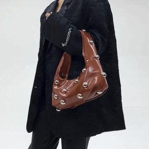 Tendencia de Corea Venta caliente de mano Luz personalizada Diseño de nicho de lujo Decoraciones Incrustaciones Moda Hombro Axila Bolsa Mujer - Product Image 2