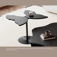 Table basse moderne noire de style papillon, fabriquée en Chine, avec tiroir, pour salon