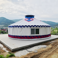 Yourte mongole de haute qualité maison hiver ronde Tenda Yurta Glamping bois nouveau Design moderne luxe mongolie maison