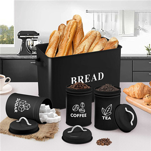 Black Extra Large Bread Box