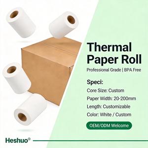 Muestras Gratis, Rollo <span class=keywords><strong>de</strong></span> Papel Térmico Directo Blanco <span class=keywords><strong>de</strong></span> 80 mm, Impresión Digital para Recibos <span class=keywords><strong>de</strong></span> <span class=keywords><strong>Caja</strong></span> Registradora, para Uso <span class=keywords><strong>en</strong></span> Puntos <span class=keywords><strong>de</strong></span> Venta/Cajeros Automáticos, 45-70 g/m², 50/100 - Product Image 1
