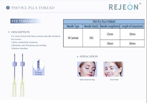 Hilos <span class=keywords><strong>de</strong></span> PDO, PCL y PLLA S REJEON para Lifting Ocular, 30g 25mm 38mm, para Academias <span class=keywords><strong>de</strong></span> Estética Médica, Clínicas <span class=keywords><strong>de</strong></span> Belleza - Product Image 5