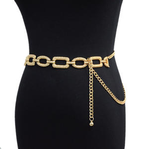 <span class=keywords><strong>Ceinture</strong></span> d'été pour femmes décontracté Style Punk chaîne de taille décorative mince métal dames robe <span class=keywords><strong>ceinture</strong></span> - Product Image 6