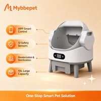 Bac à litière automatique intelligent pour chat 68L Modèle 026 |   Contrôle des odeurs écologique par application |   Litière carrée pour chats en ABS facile à nettoyer
