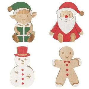 SOPORTES DE MADERA SURTIDOS PARA FIGURAS DE NAVIDAD 8.3X4.3 H. 10CM - Product Image 1