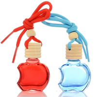 Vente en gros de flacons diffuseurs de parfum pour voiture en verre de 10 ml, multicolores et de formes variées, avec bouchon à vis