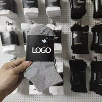 Chaussettes Crew à logo brodé de créateur Chaussettes de sport 100% coton personnalisées pour hommes Mode OEM Service Football imprimé numériquement