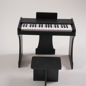 ไม้มินิเปียโน 37 คีย์พร้อมสตูลสำหรับเด็กหญิงของเล่นดนตรีคีย์บอร์ดอิเล็กทรอนิกส์ของขวัญวันเกิด 57.5X29.5X53 ซม. - Product Image 5