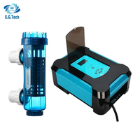 Générateur de chlore au sel automatique Water Crown pour piscine, cellule de désinfection autonettoyante pour piscines enterrées
