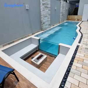 Buitenzwembad op maat van glasvezel, groot formaat, gezinszwembad, jacuzzi-ontwerp, acrylpaneel voor glasvezelzwembad - Product Image 3