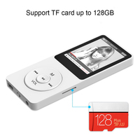 Lecteur MP3 personnalisé en plastique avec écran de 1,8 pouces, longue durée de vie, avec radio FM et Bluetooth
