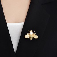 Nouvelle broche de luxe en alliage, motif petite abeille, faite à la main, accessoires