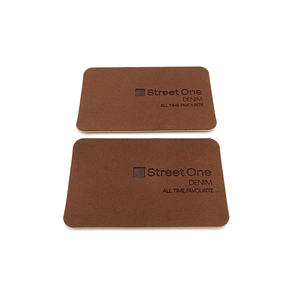 <span class=keywords><strong>Étiquette</strong></span>s de vêtements thermocollantes en cuir, <span class=keywords><strong>étiquette</strong></span>s pour jeans en denim, logo gaufré rectangulaire, autocollantes, écologiques - Product Image 3