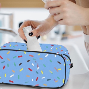 Blue Color Design Waterproof Pouch Wash <b>Bag</b> Customs logo Adult Zipper Travel <b>Toiletry</b> Cosmetic <b>Bag</b> - Product Image 6