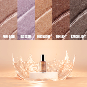 Resaltador Body Shimmer Drop 5 Color Private Label Custom Body Glitter Liquid Highlighter para maquillaje - Product Image 6